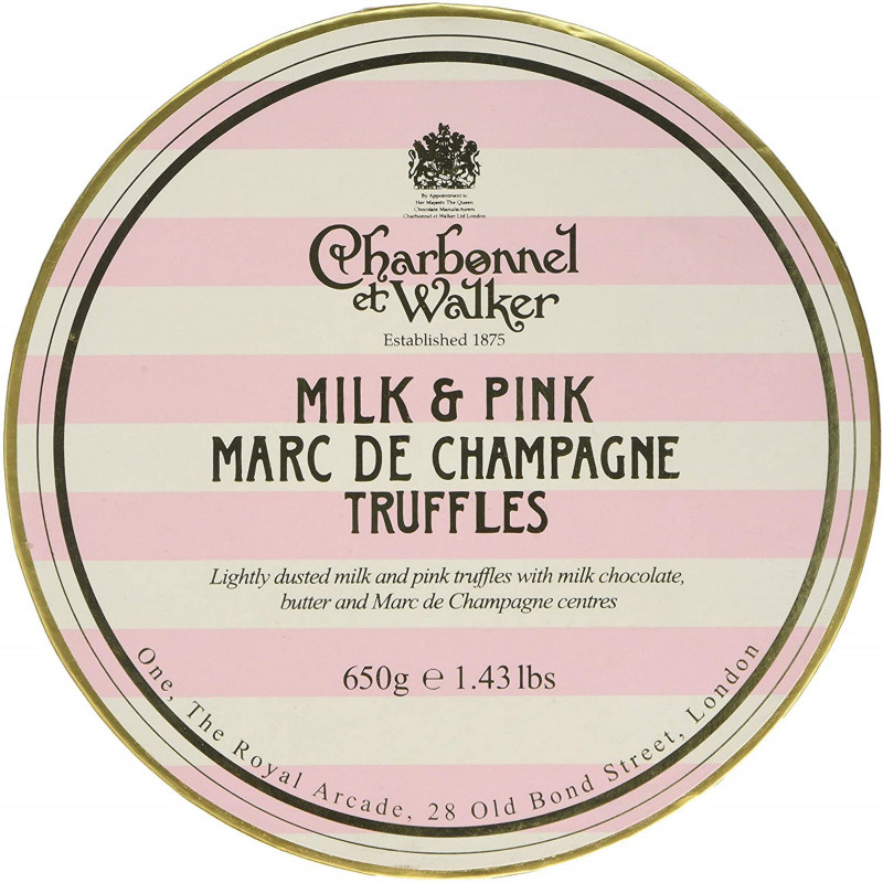 Charbonnel et Walker Double Layer Milk and Pink Champagne Truffles, Currently priced at £40.66